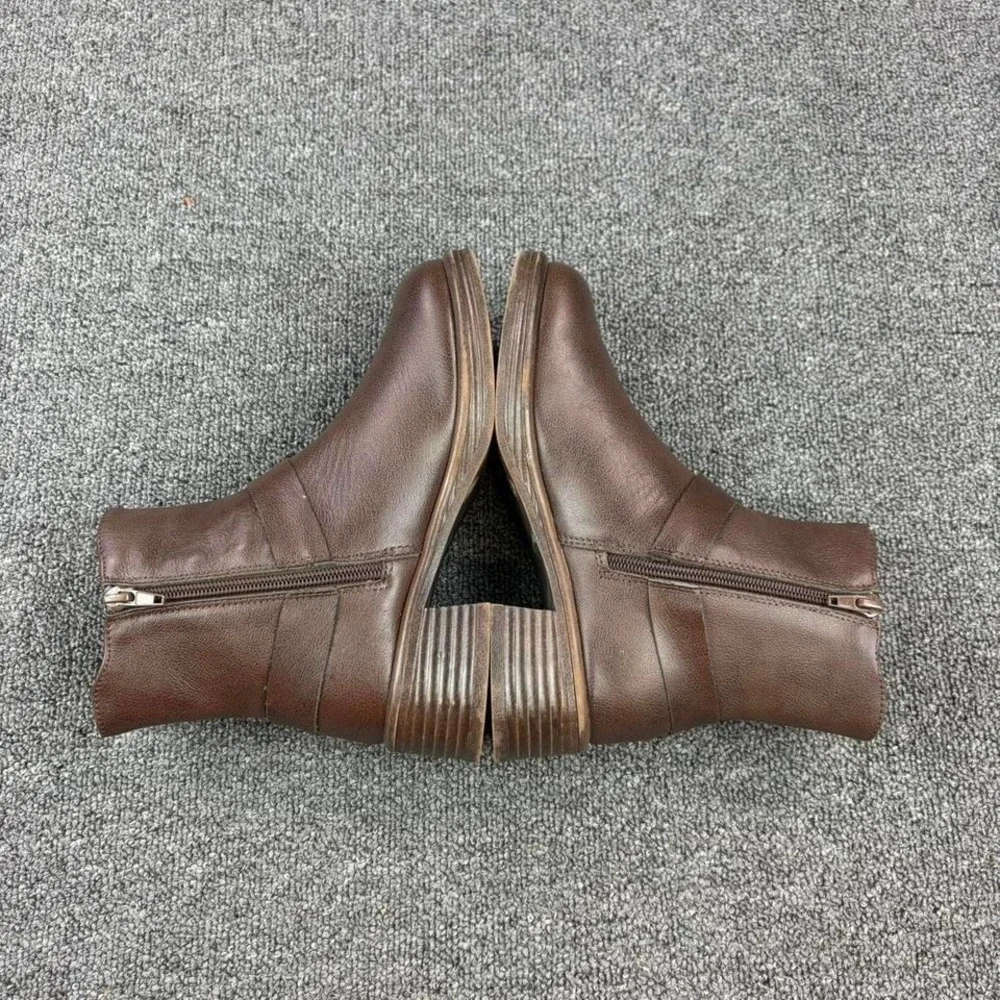 Steve Madden Motorcycle‎ Brown Leather Harness Strap Biker Boots Girls Size 3